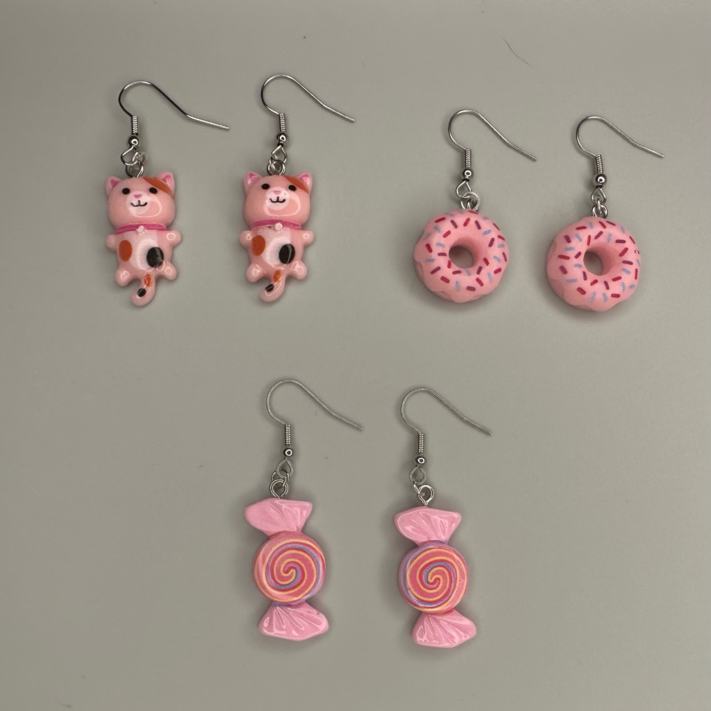 3 Pair Earring Bundle (Handmade)